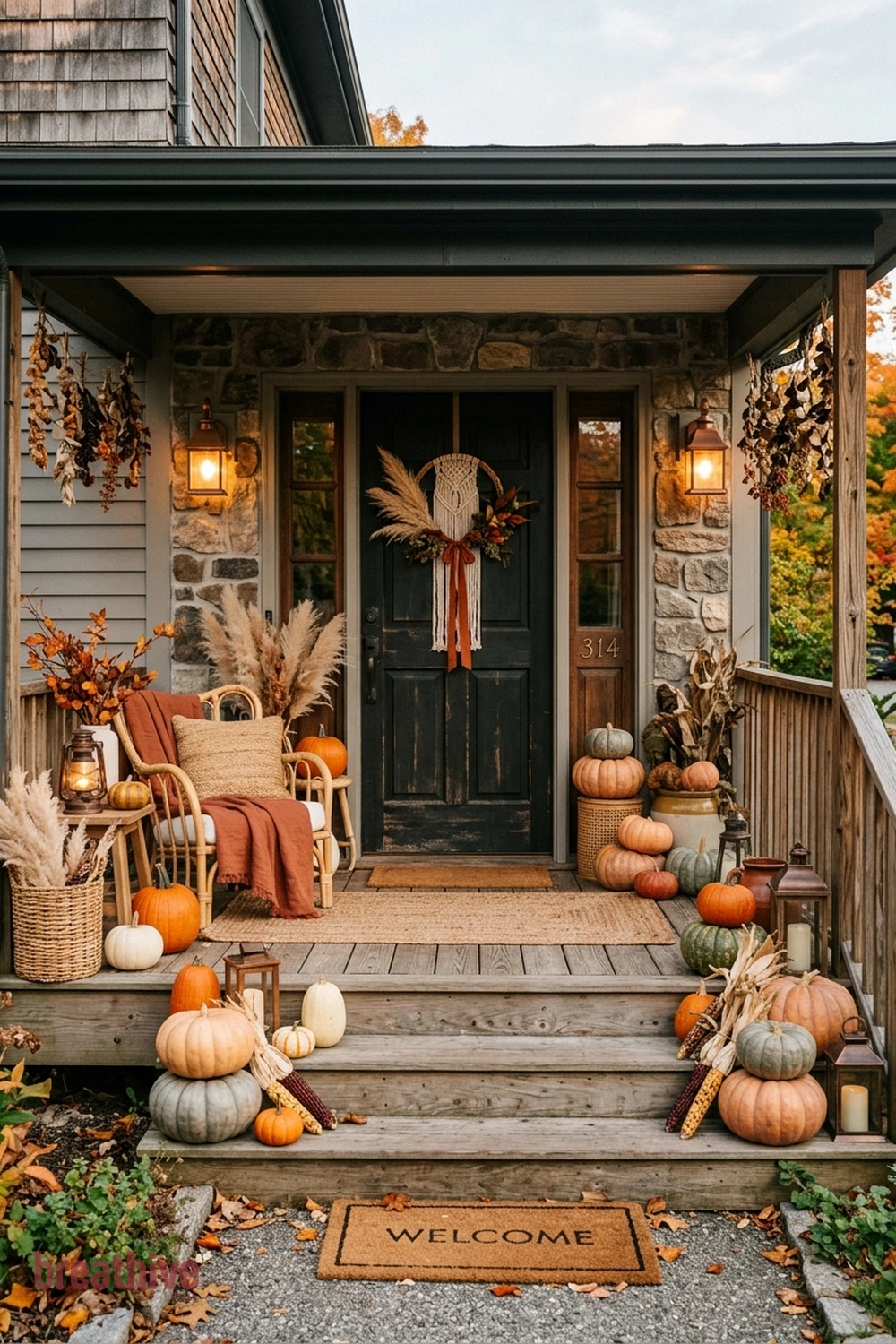 10 Boho Halloween Porch Decor Ideas With Texture and Charm