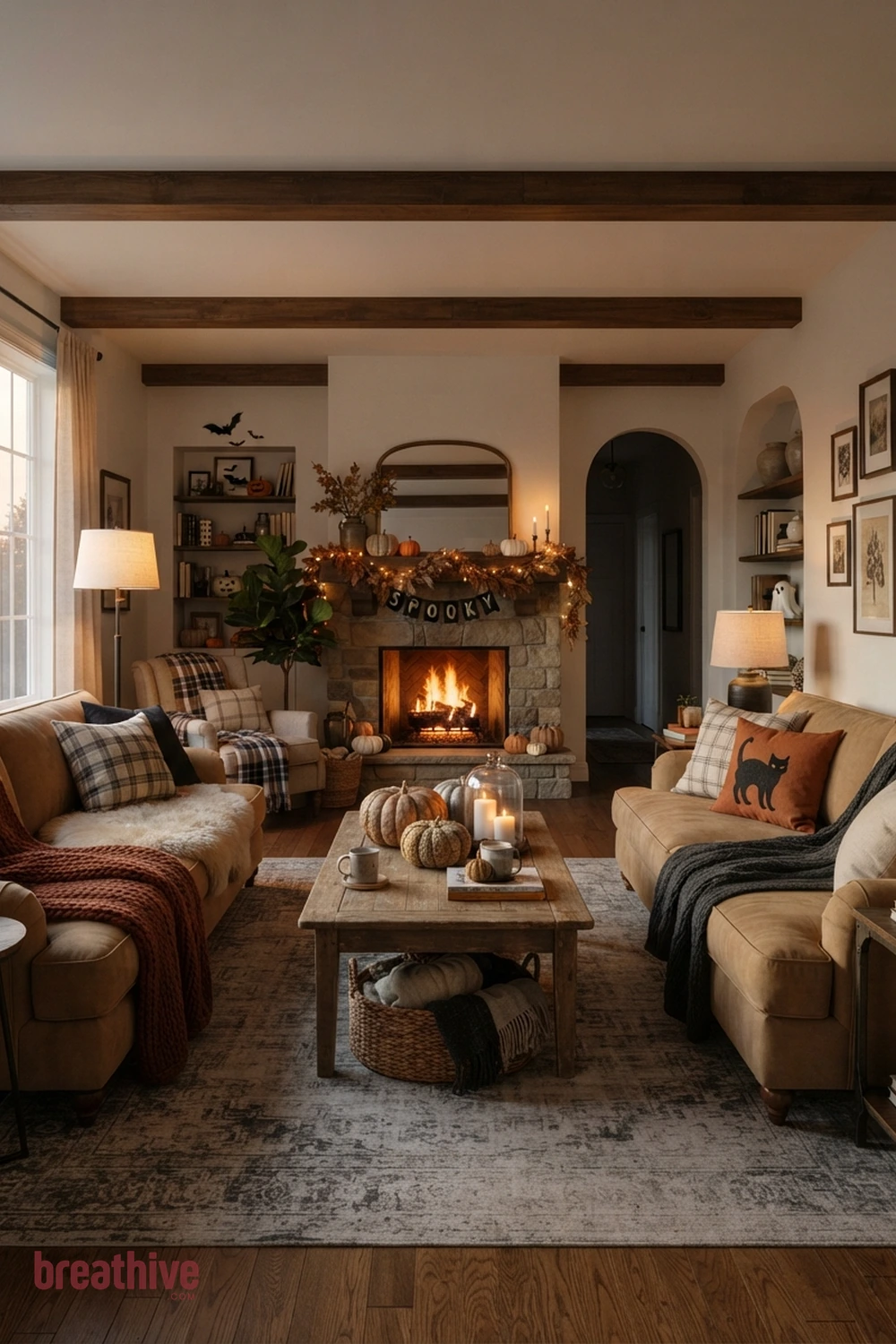 10 Cozy Halloween Living Room Ideas for a Warm Seasonal Mood