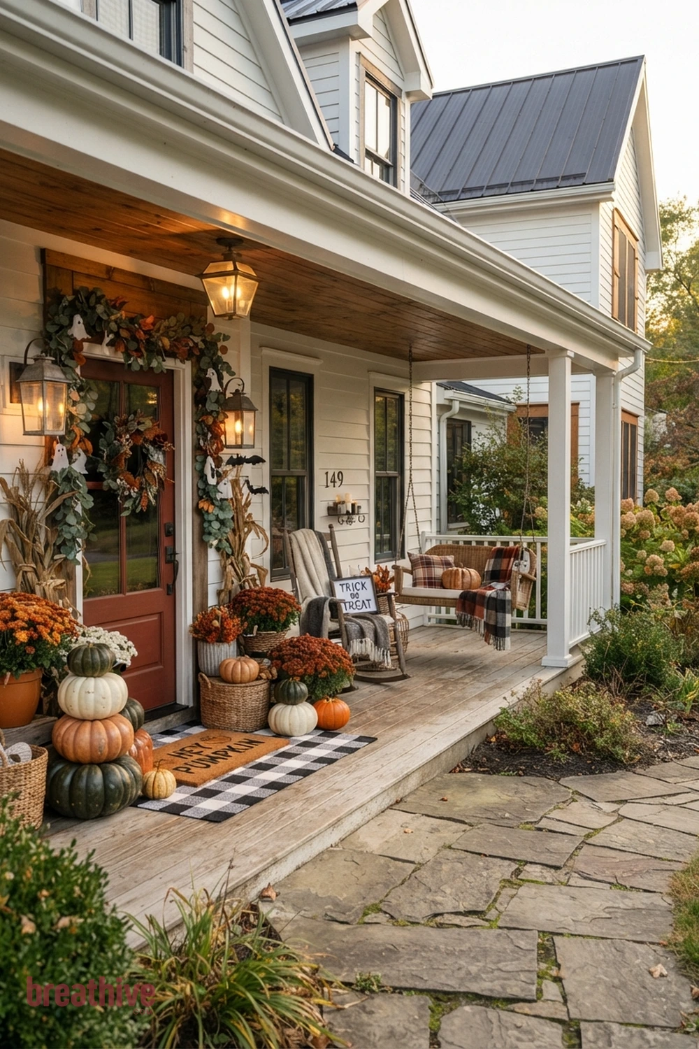 10 Farmhouse Halloween Porch Decor Ideas With Rustic Warmth