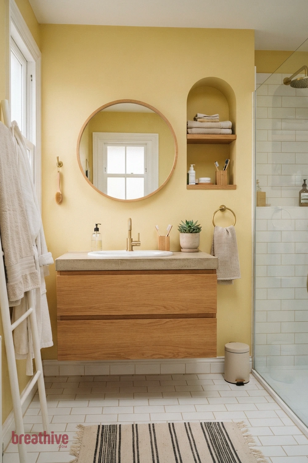 Brighten Your Small Bathroom with Yellow Tile Ideas a Cheerful Blend of Function and Family Fun