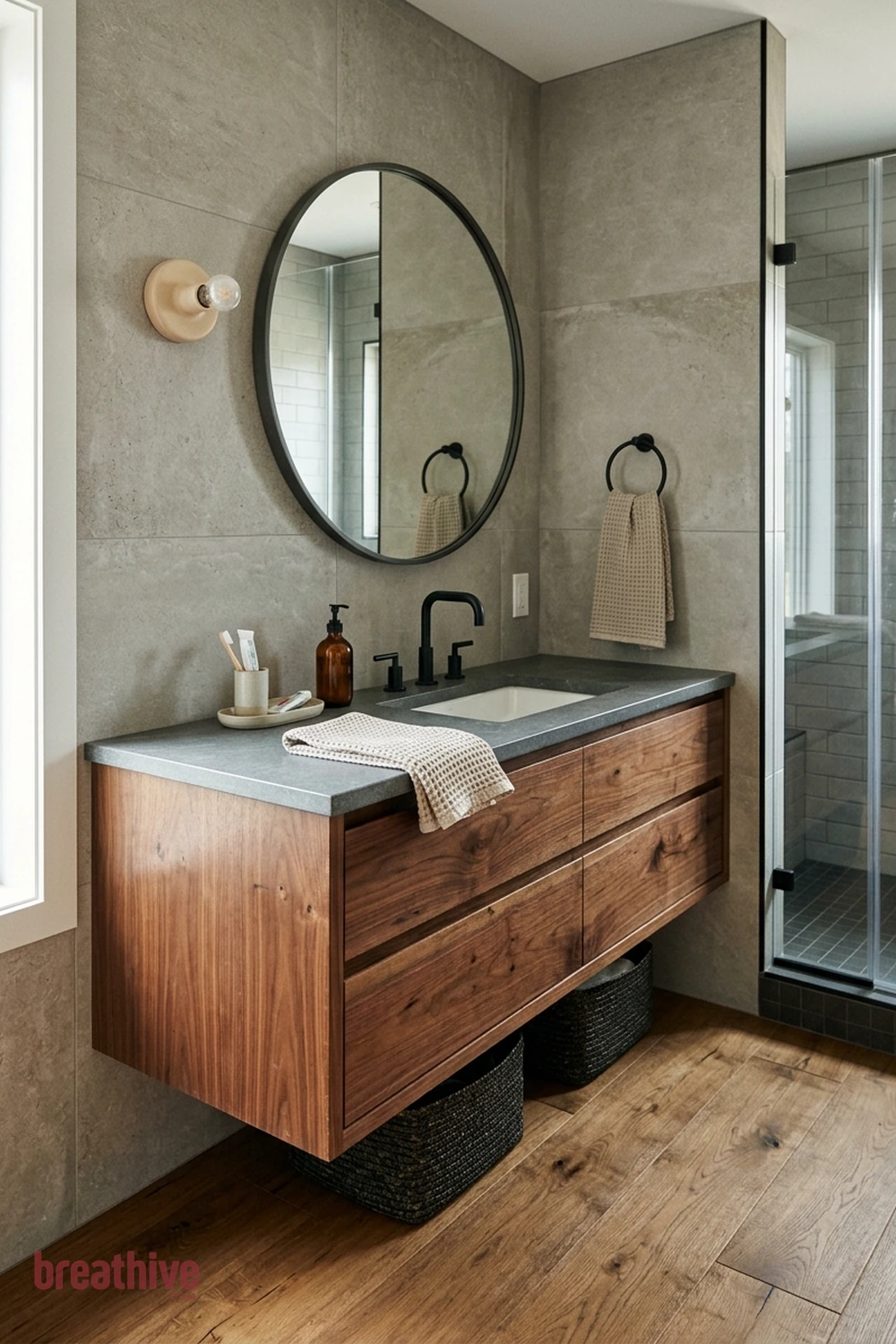 Rustic Black and Wood Bathroom Ideas for Bold Intelligent Interiors