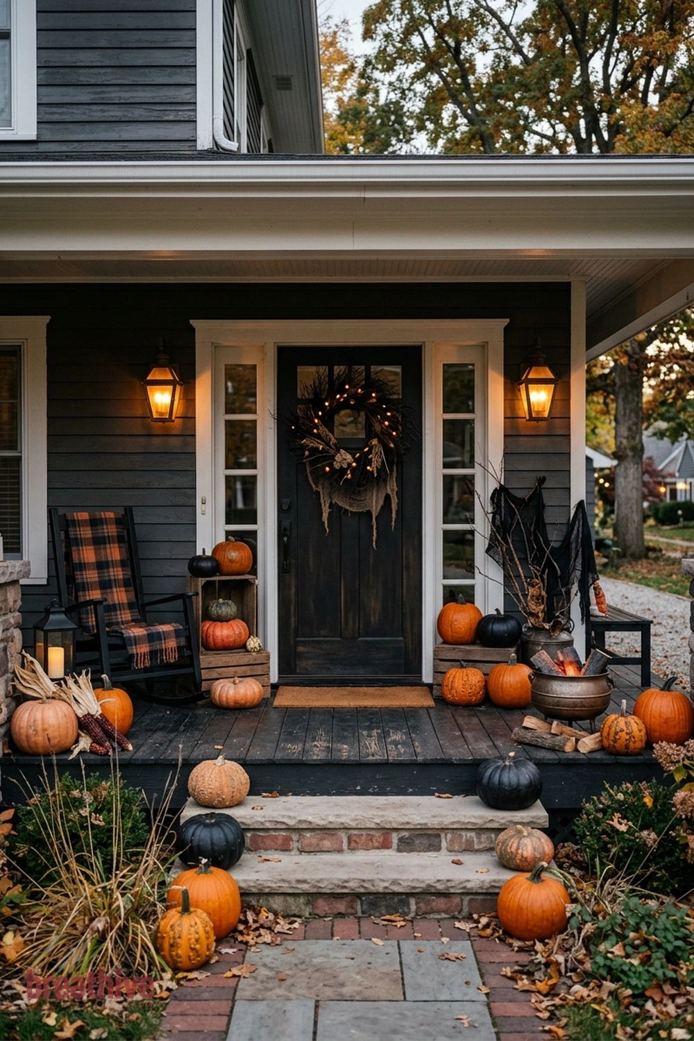 10 Spooky Front Porch Decor Ideas That Still Feel Stylish