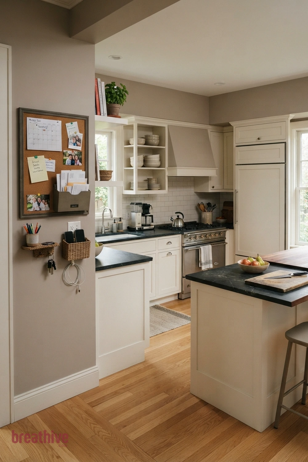 Create a Family Message Zone That Stays Tidy in a thoughtful kitchen