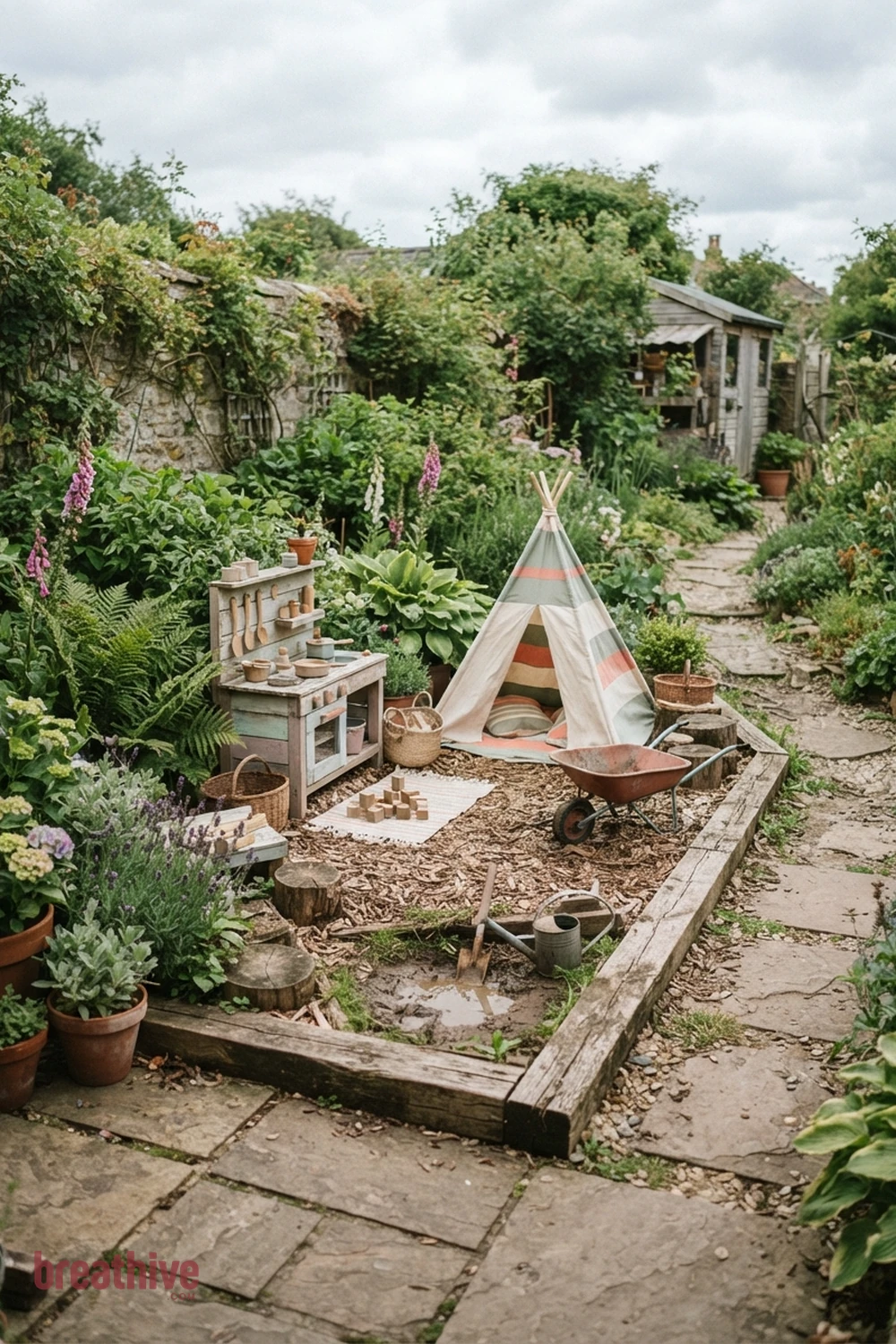 Create a Child-Friendly Open Play Patch in a whimsical garden