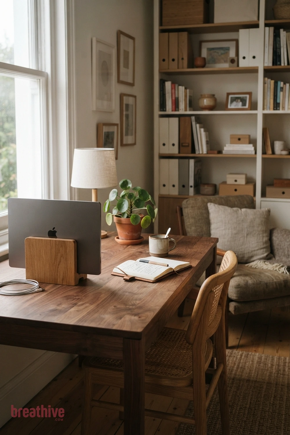 Create End-of-Day Storage for the Laptop in a thoughtful home office