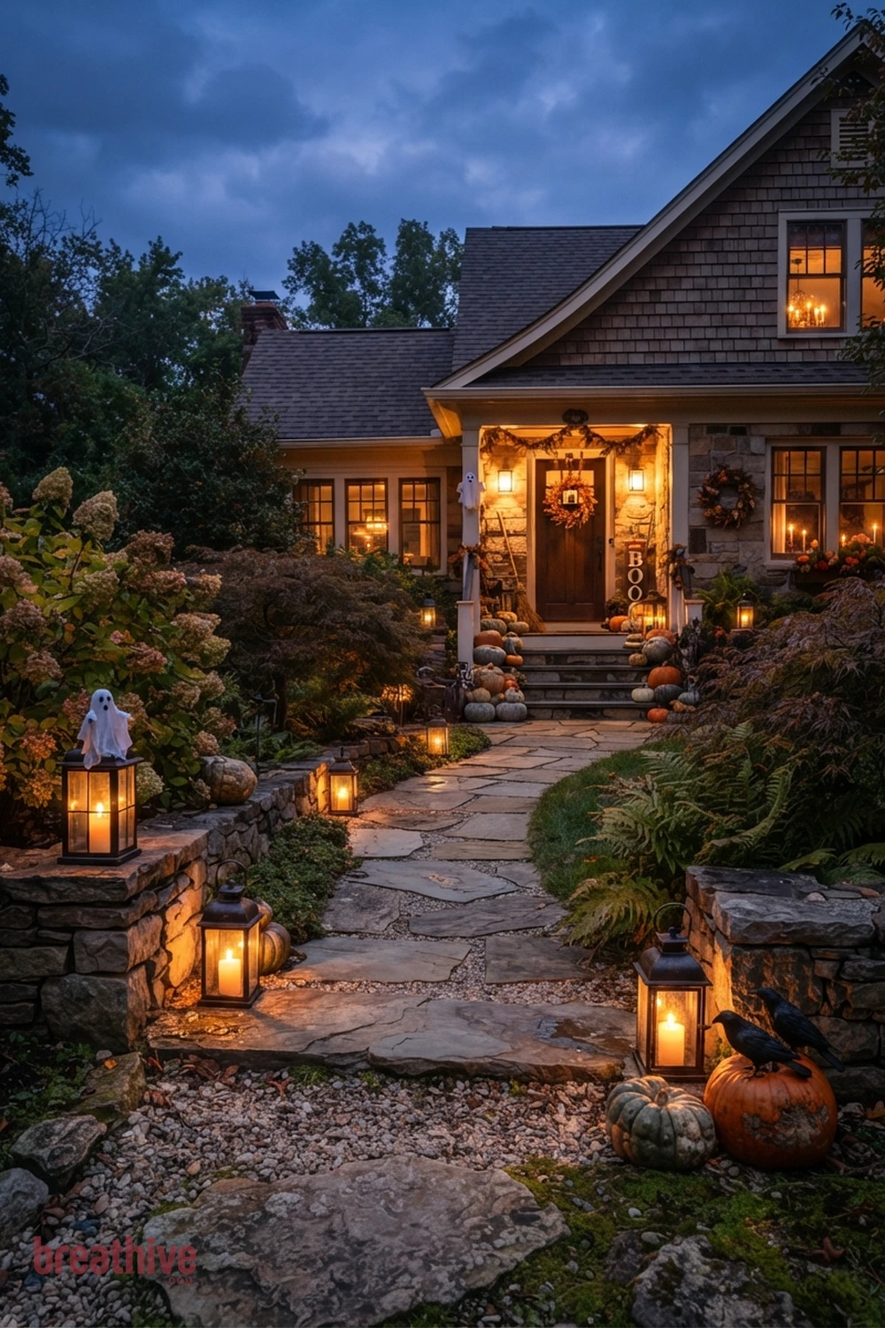 halloween garden path lighting