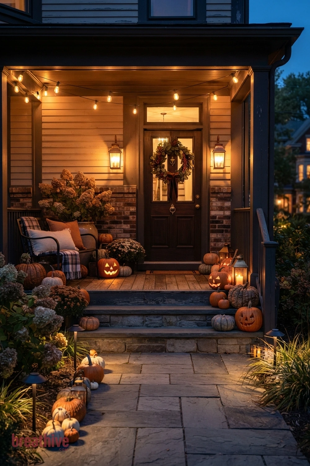 halloween porch lighting ideas