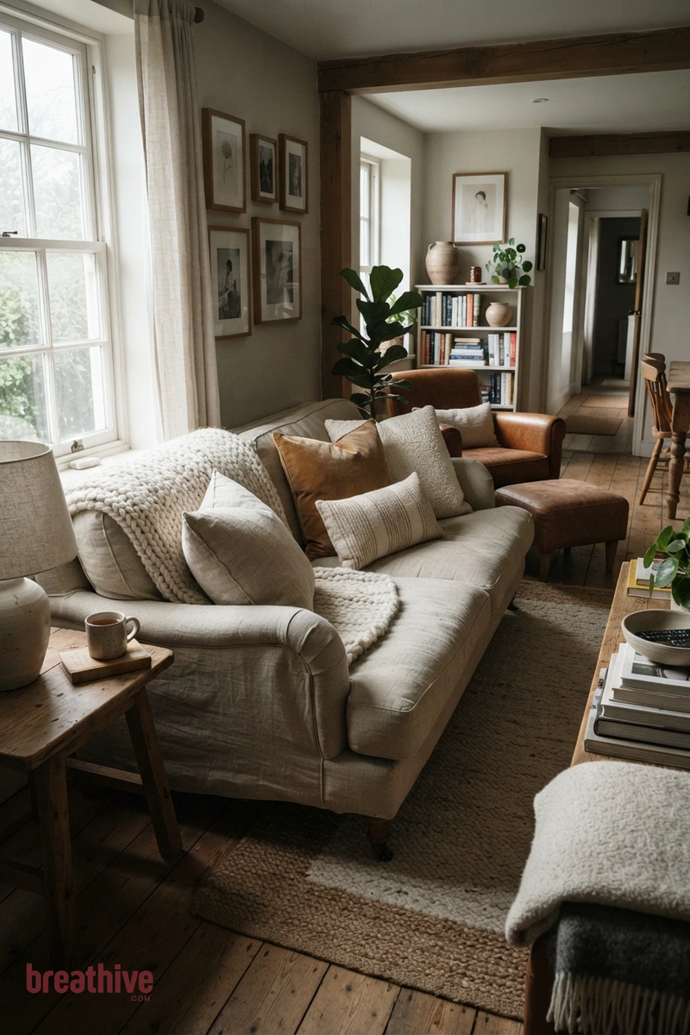 Layer Pillows by Texture Rather Than Pattern Alone in a cozy home decor