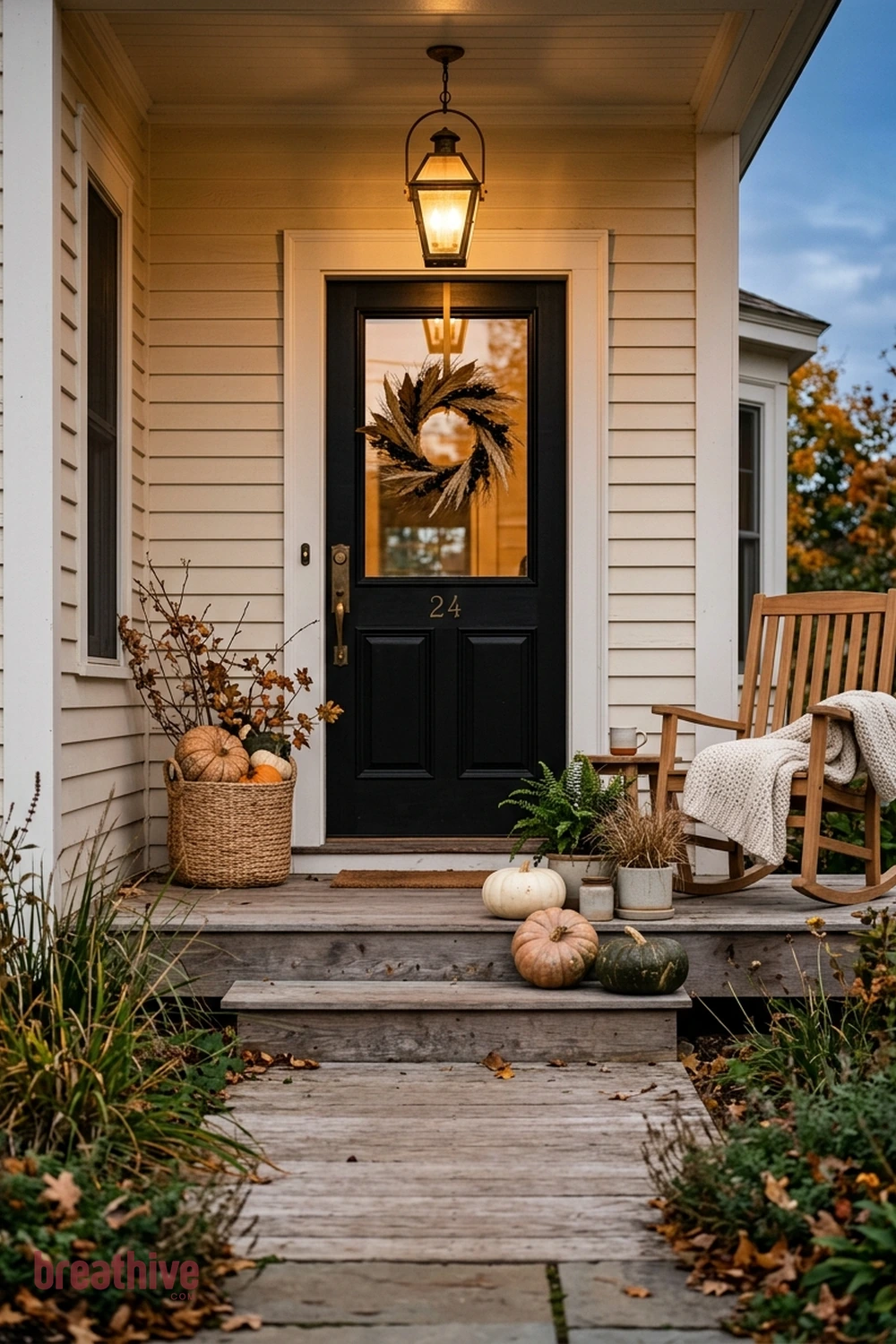 minimalist halloween porch ideas