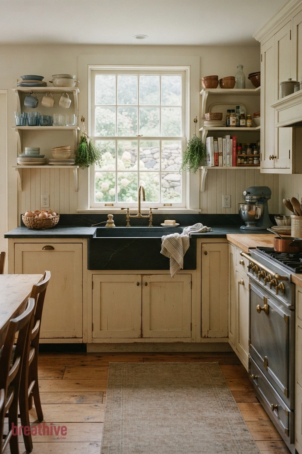 Use a Single-Bowl Sink for Flexible Cleanup in a cottage kitchen