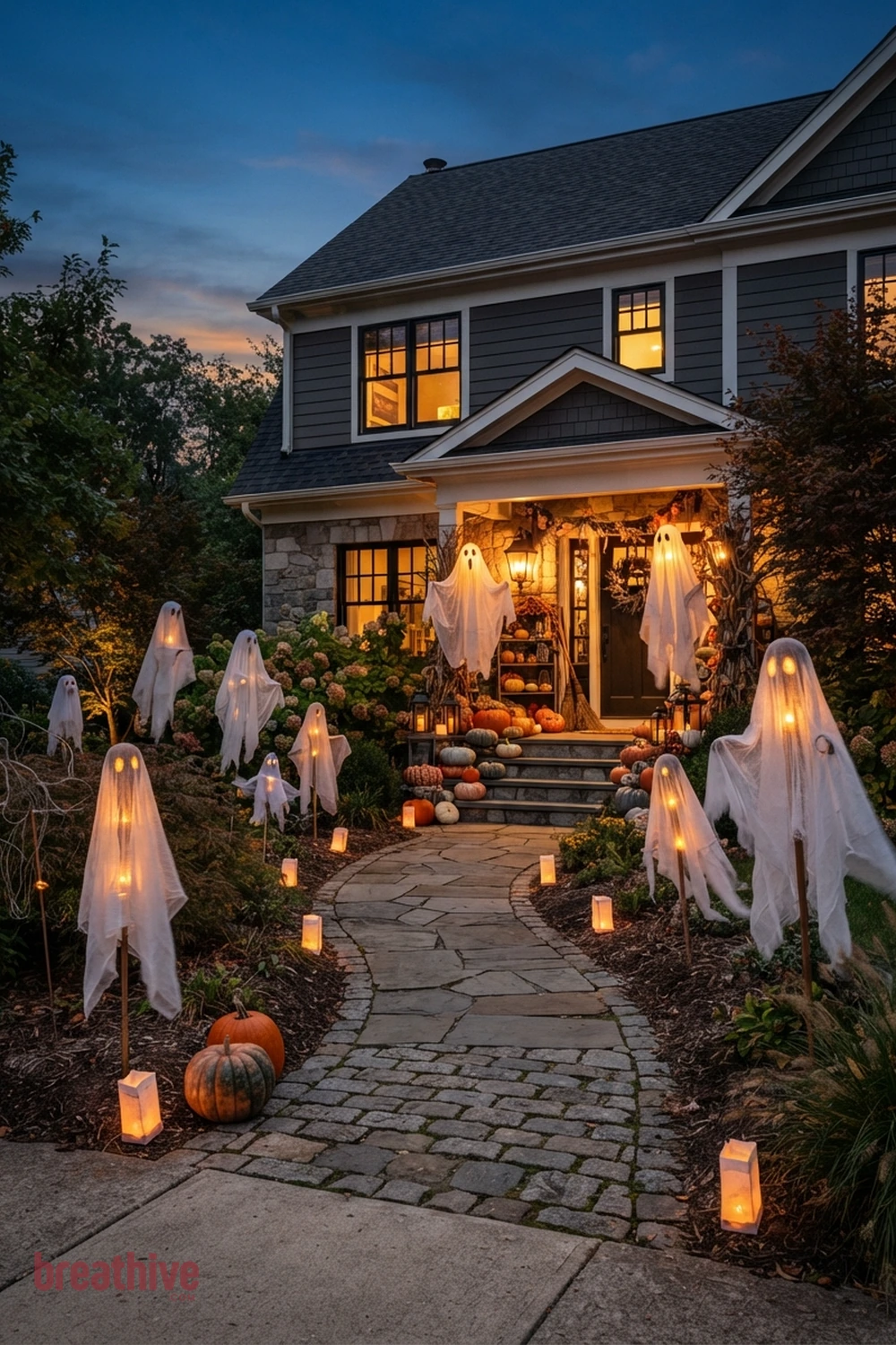outdoor ghost decoration ideas