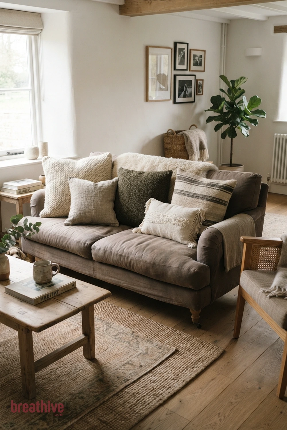 Layer Pillows by Texture Rather Than Pattern Alone in a thoughtful home decor