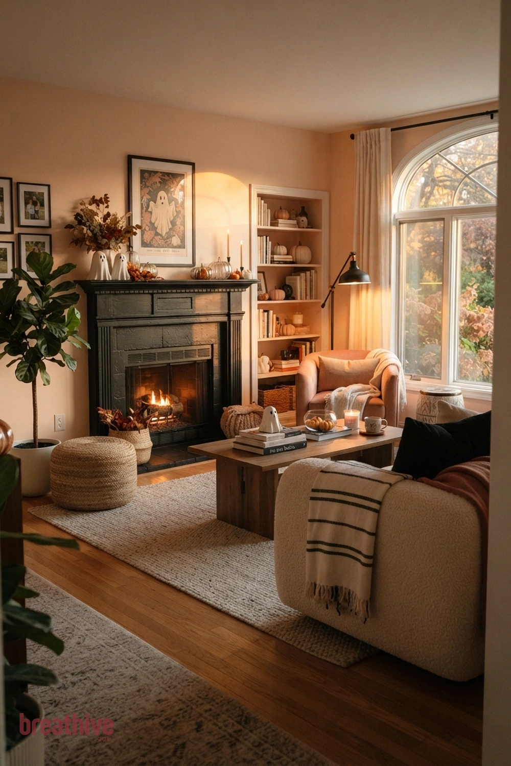 sweet spooky living room decor