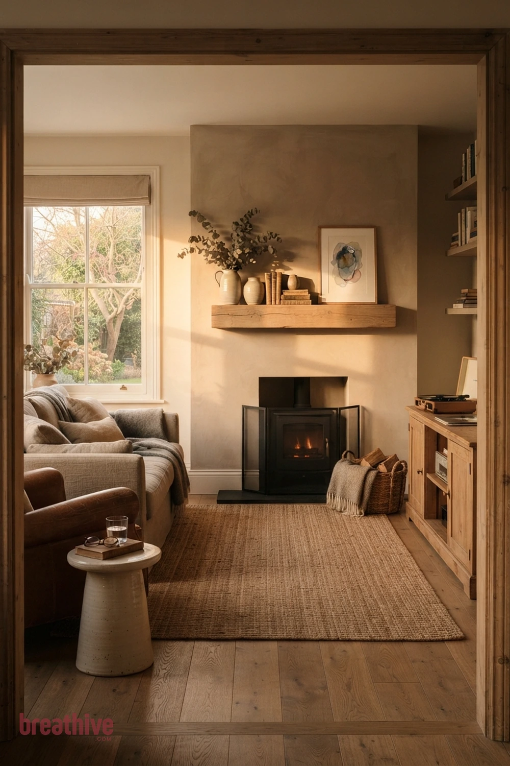 Create a Focal Wall Without Overdecorating in a thoughtful living room