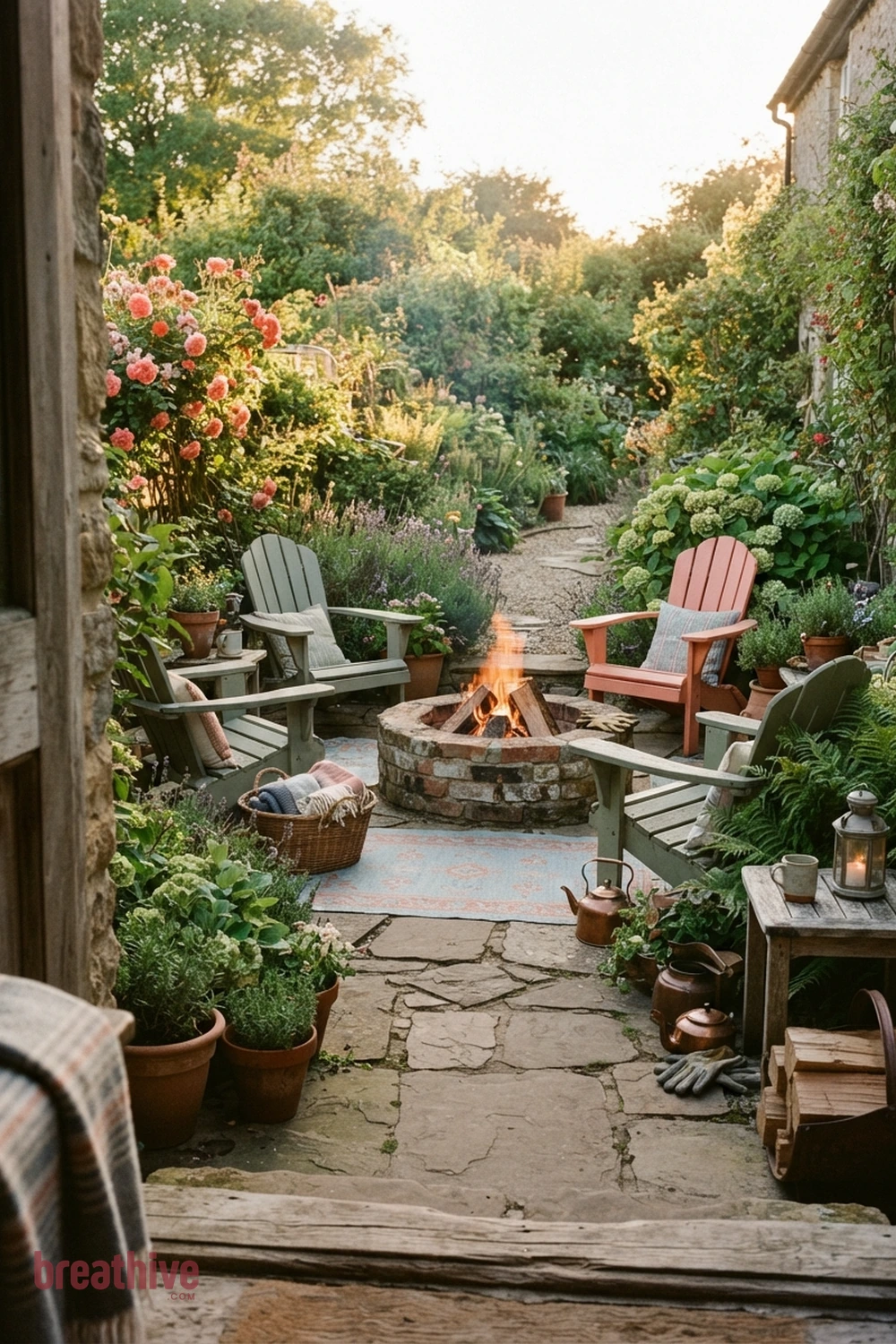 Use a Fire Feature With Clear Circulation in a whimsical garden