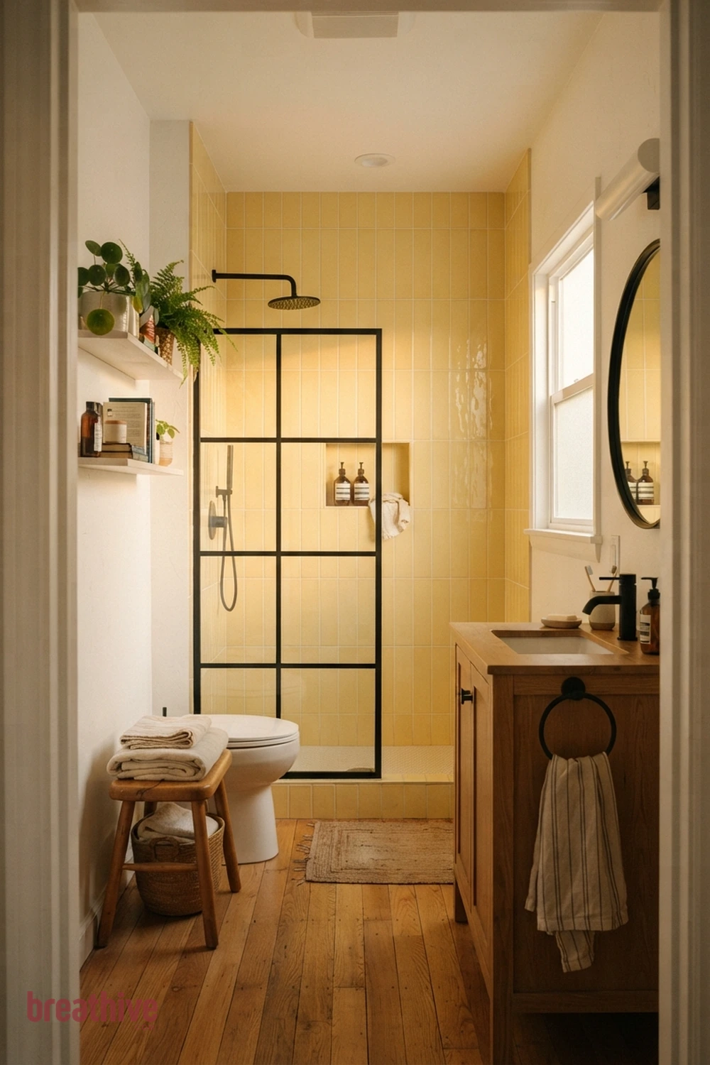 yellow tile bathroom ideas