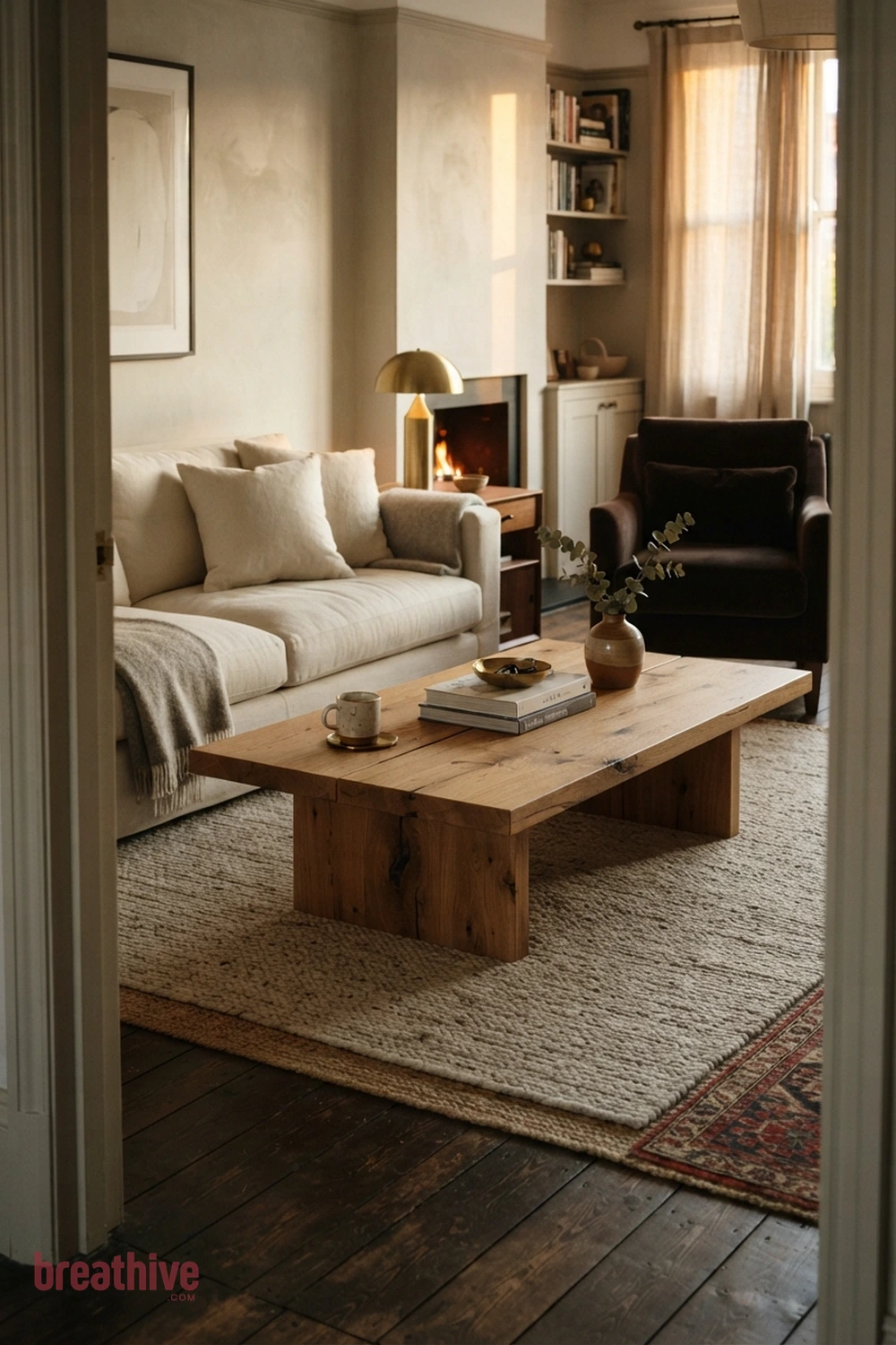 Choose a Coffee Table With Visual Breathing Room in a luxury living room