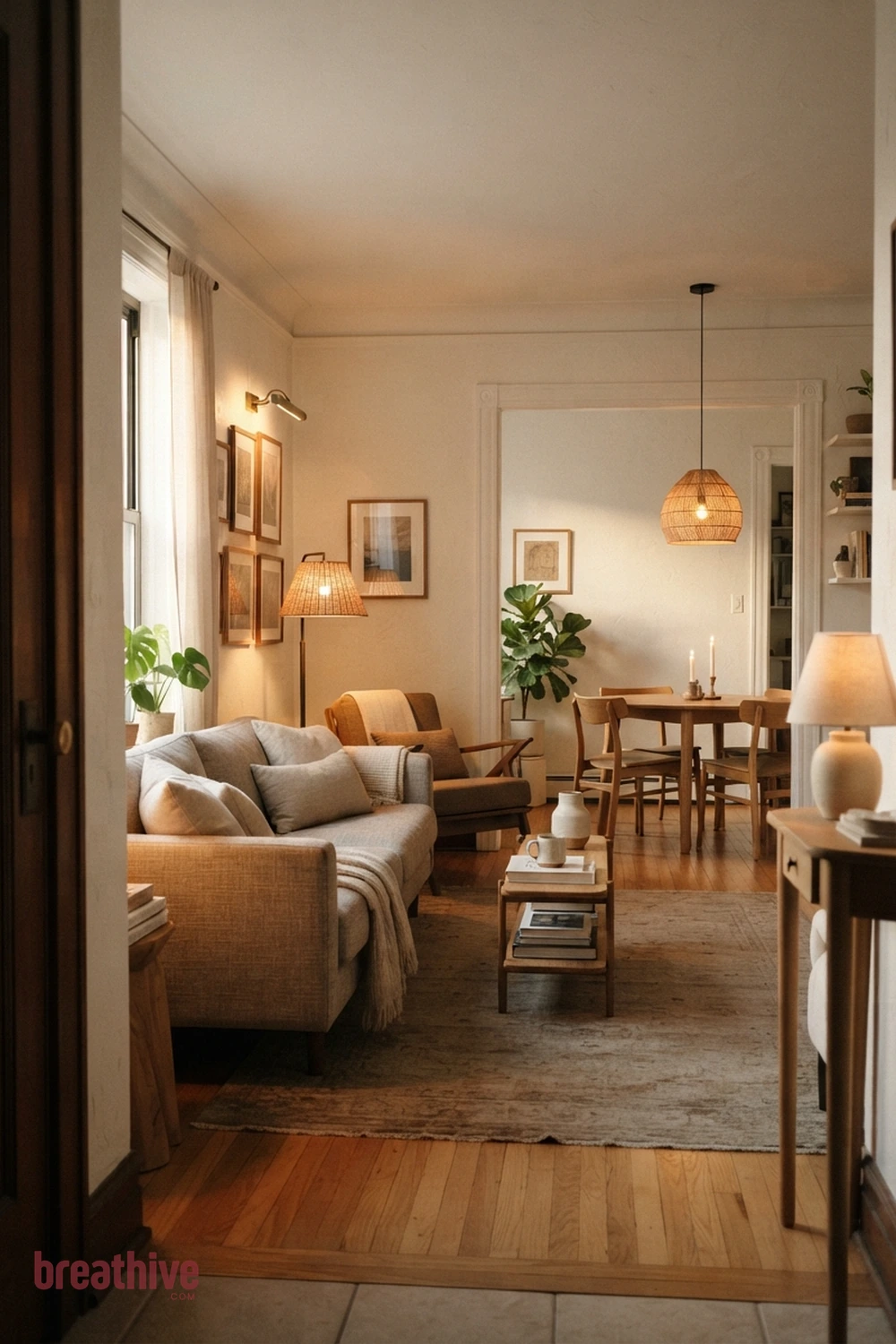 Layer Ambient, Task, and Accent Lighting in a thoughtful home decor