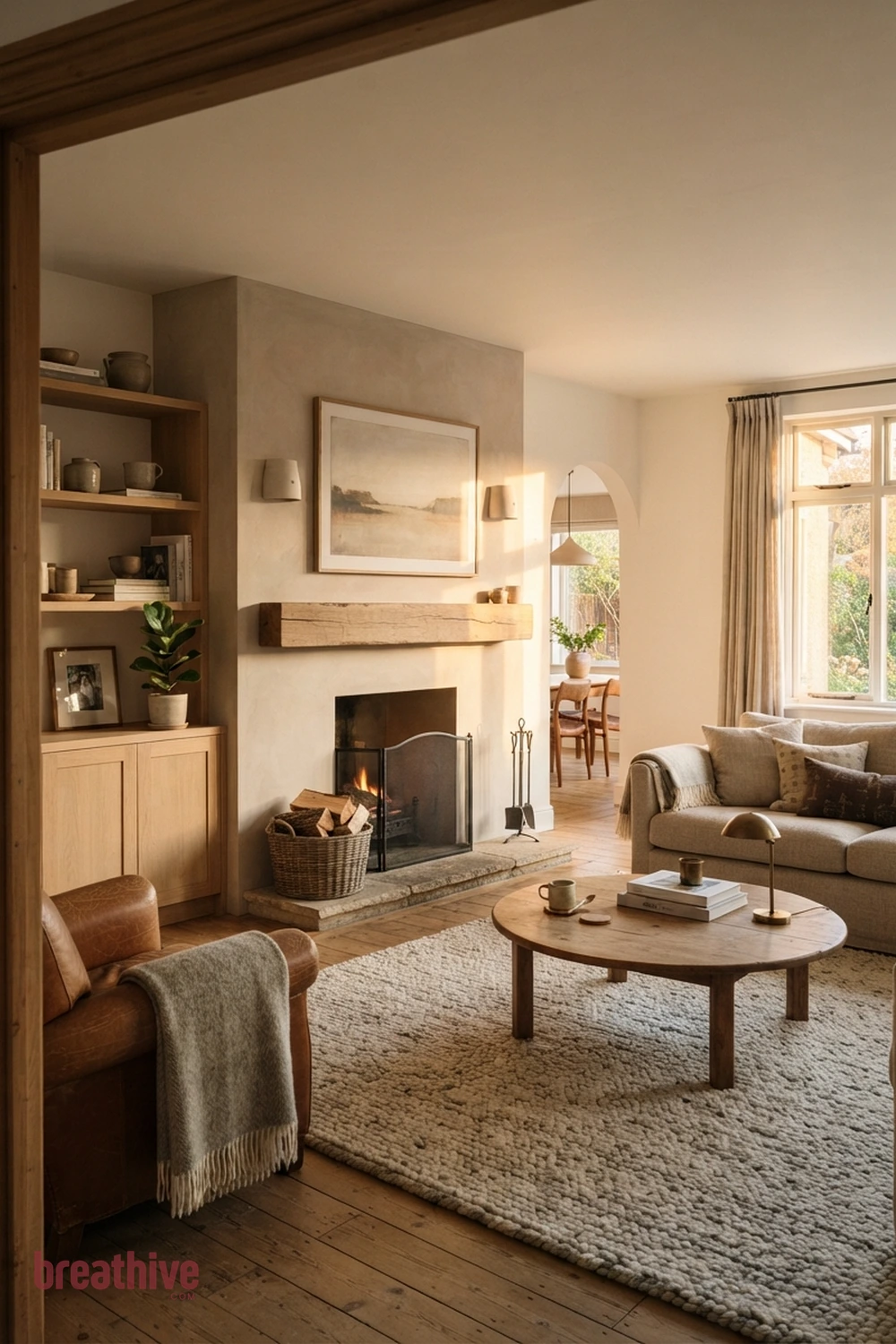 Create a Focal Wall Without Overdecorating in a thoughtful living room