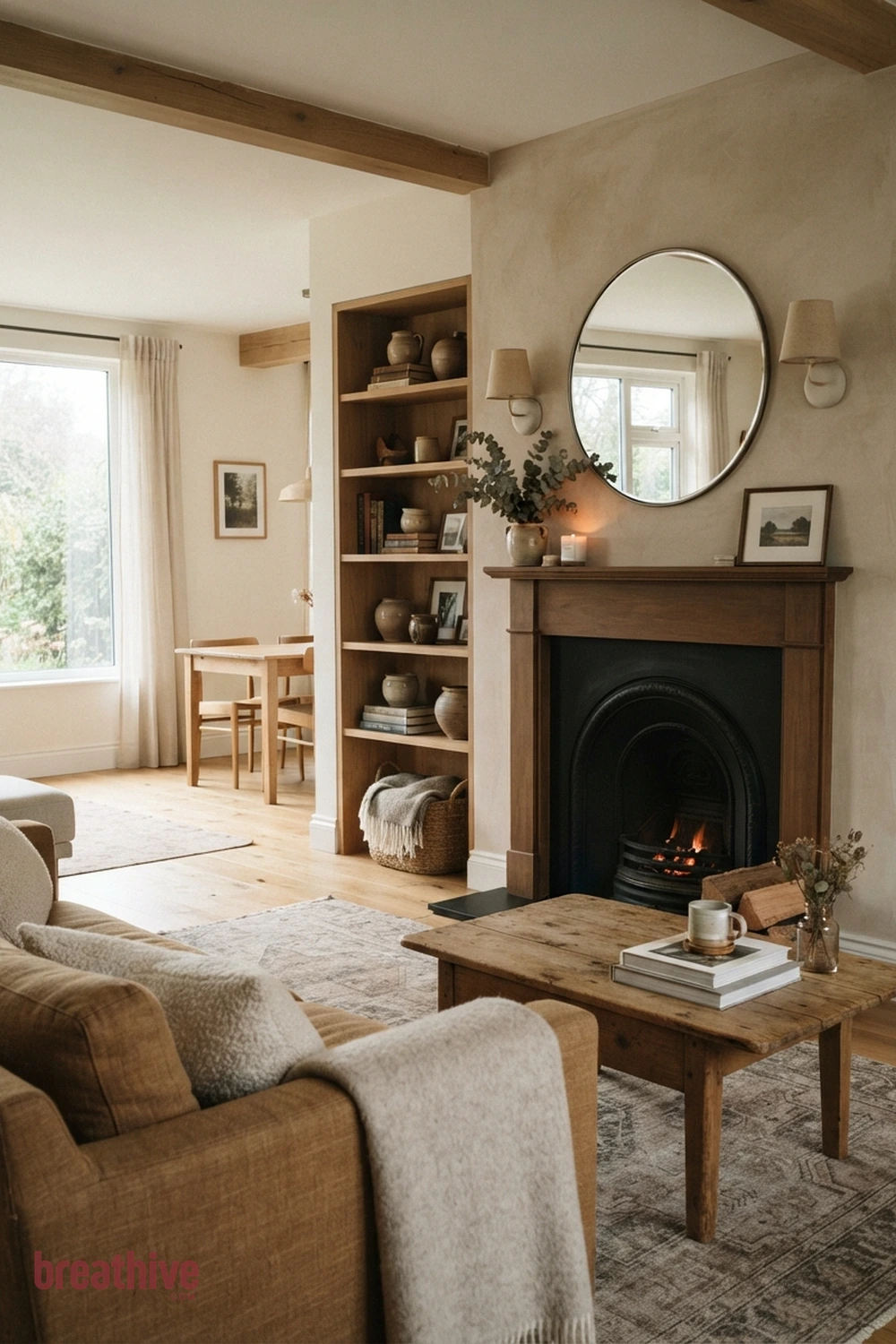 Create a Focal Wall Without Overdecorating in a cozy home decor