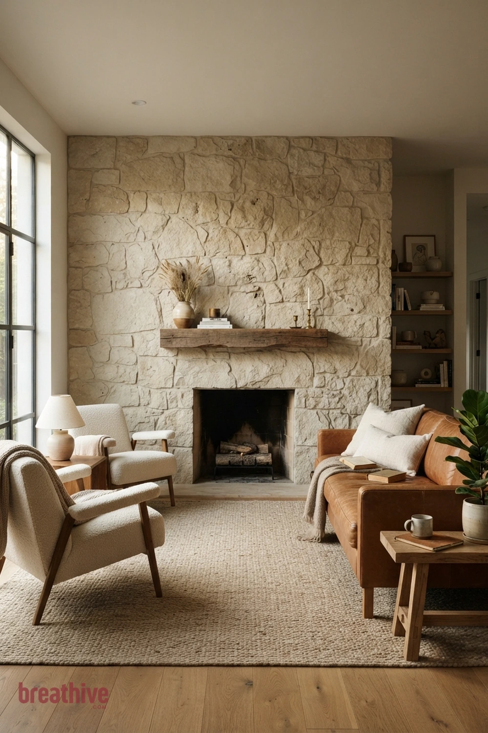 Repeat One Material Across the Room in a cozy home decor