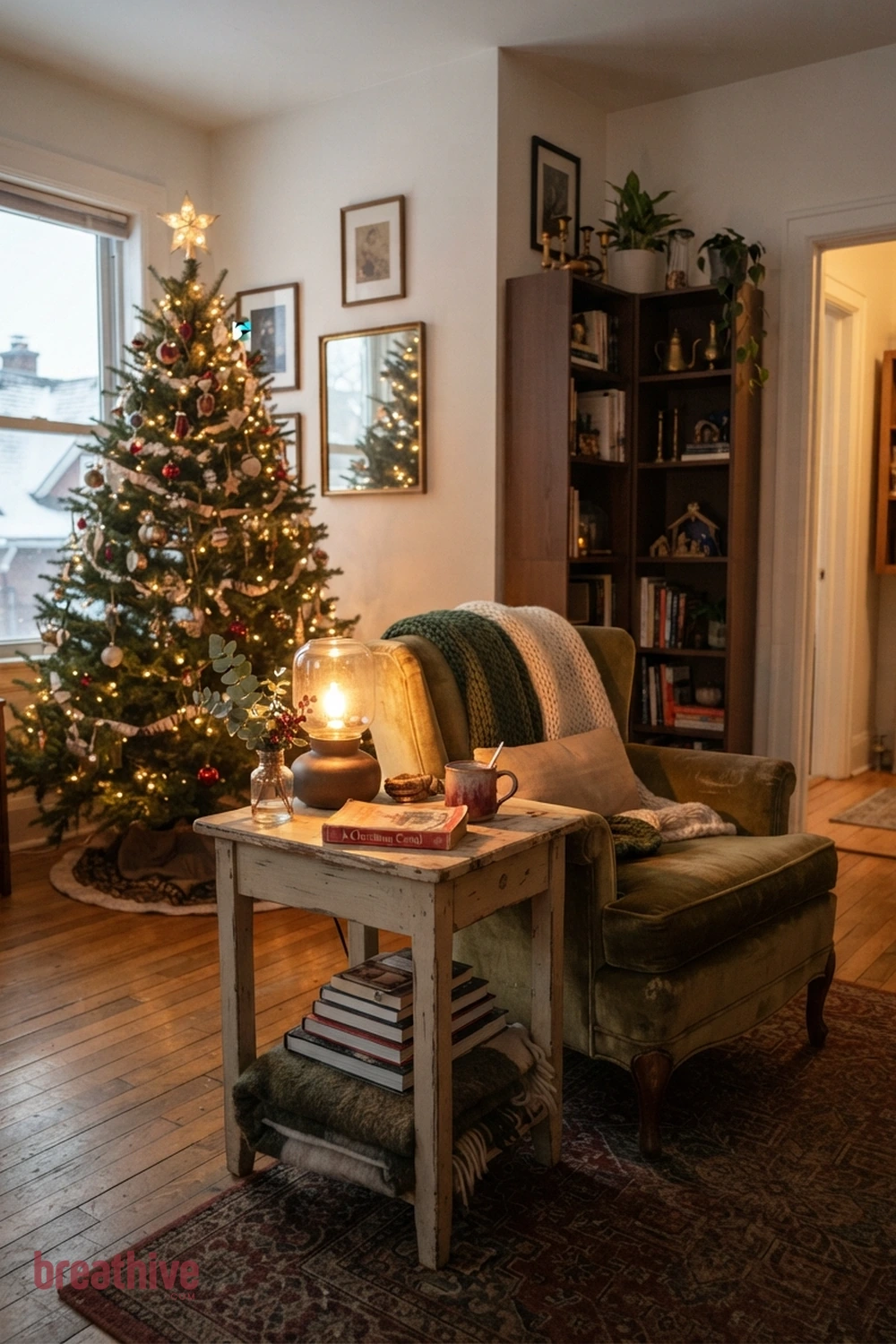 Add Side Tables Where They Are Actually Needed in a christmas apartment