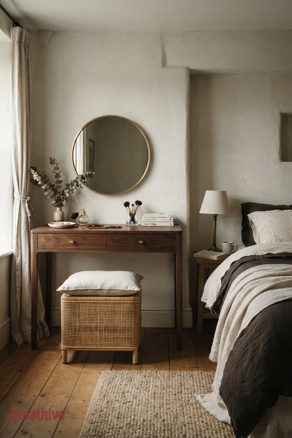 A Calm Dressing Table in a luxury bedroom