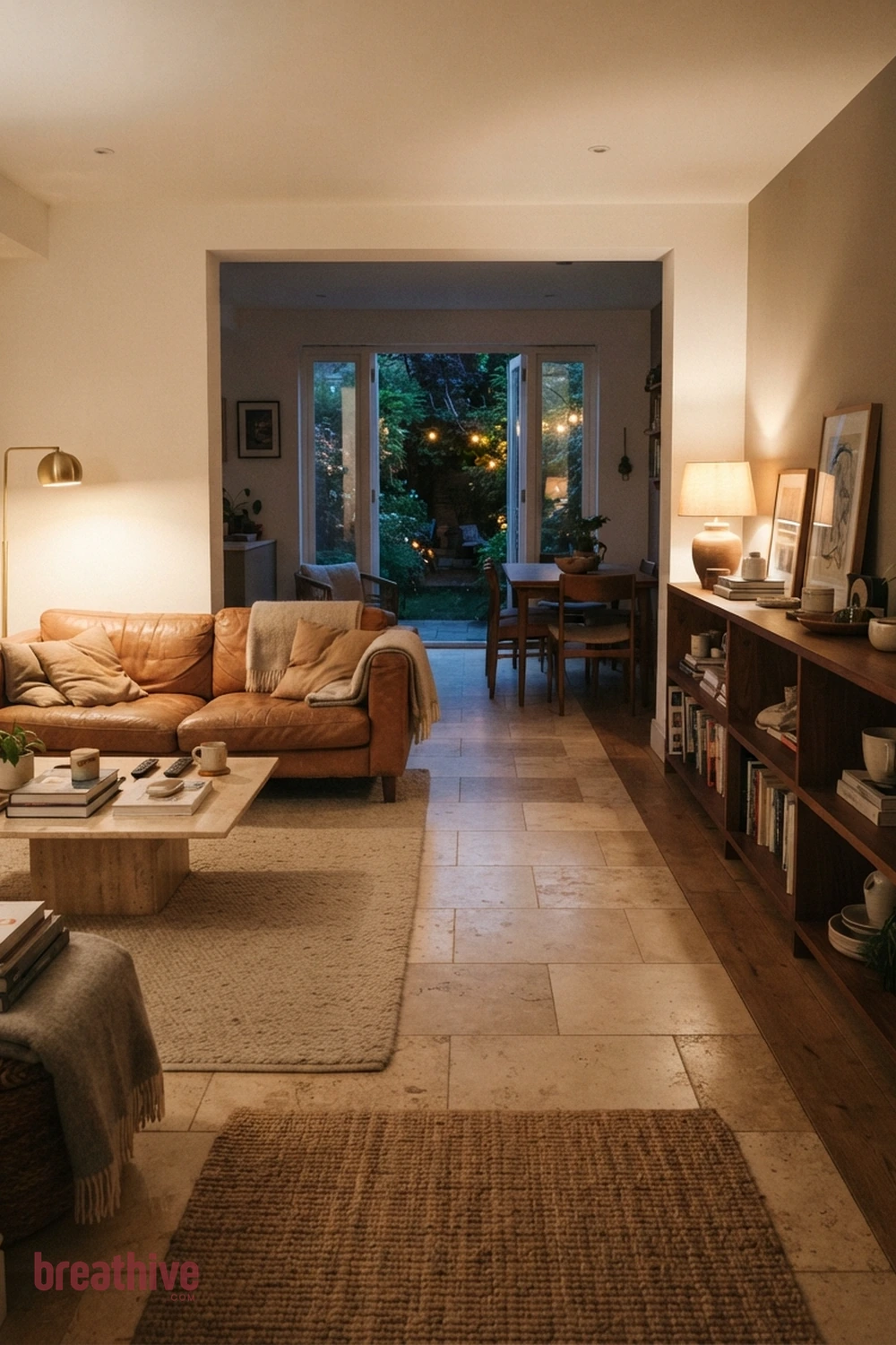 Keep Walkways Wider Than the Furniture Gaps in a thoughtful living room