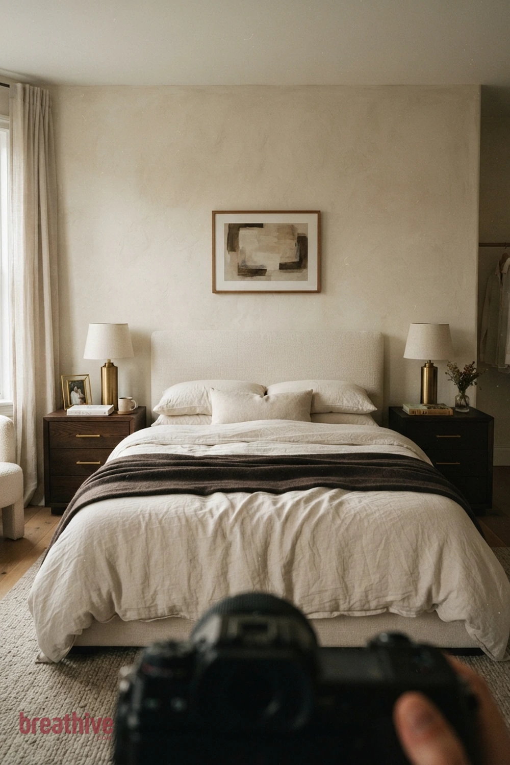 Create Symmetry Without Making the Room Rigid in a luxury bedroom