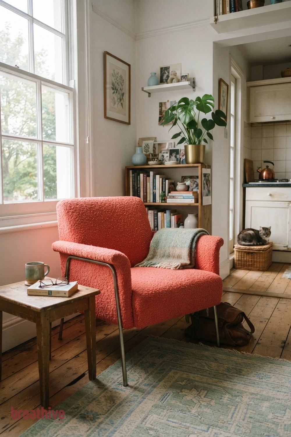 Let One Chair Introduce Color in a whimsical apartment