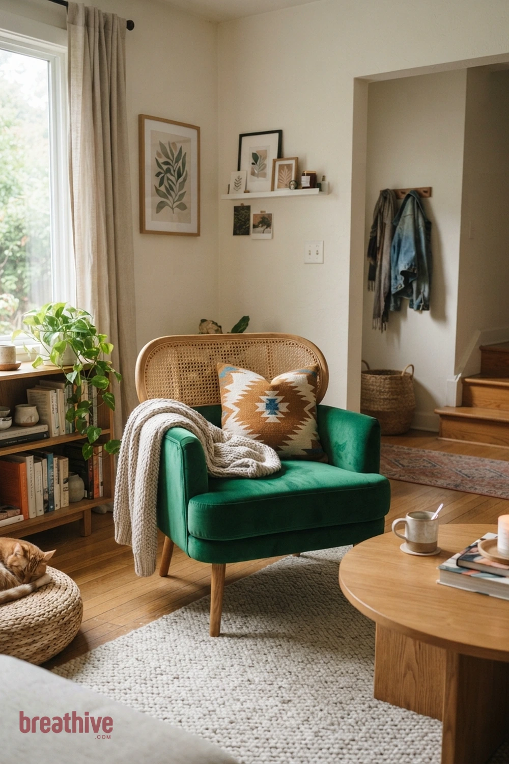 Let One Chair Introduce Color in a cozy home decor