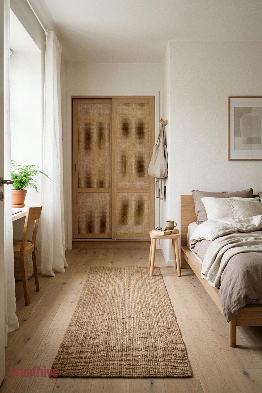 Keep the Path to the Closet Clear in a japanese bedroom
