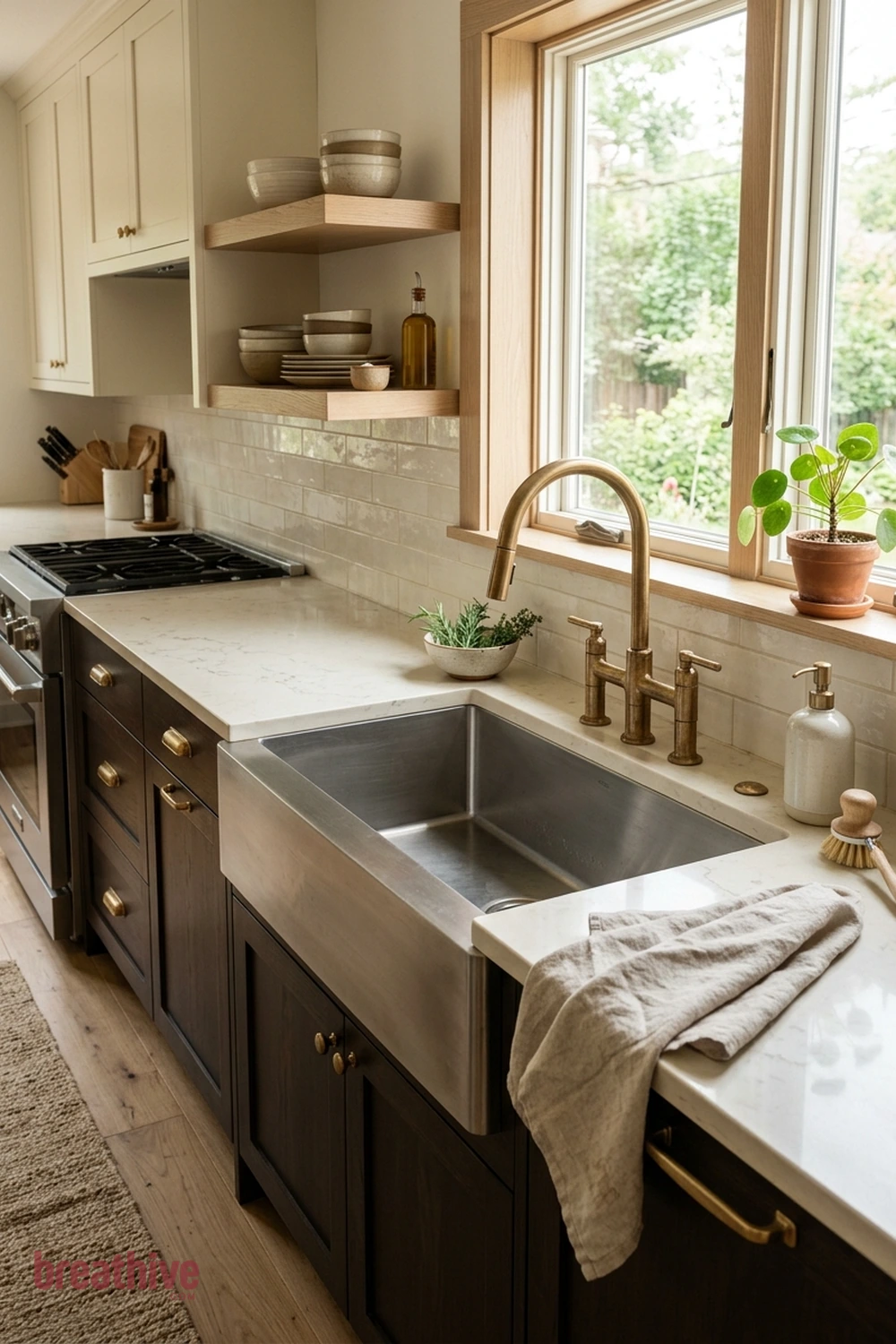 Use a Single-Bowl Sink for Flexible Cleanup in a luxury kitchen