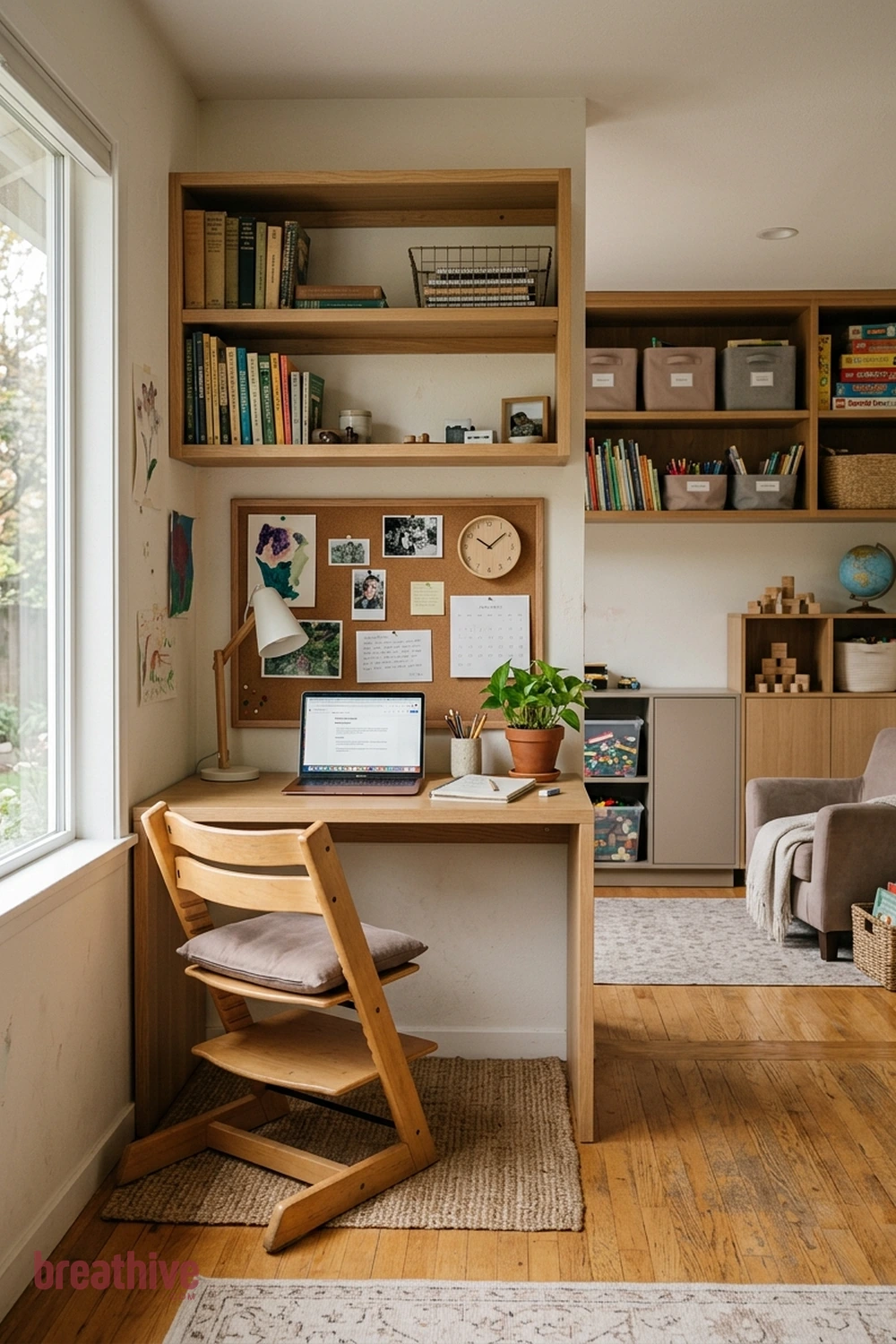 Create a Homework Nook for Older Children in a thoughtful playroom
