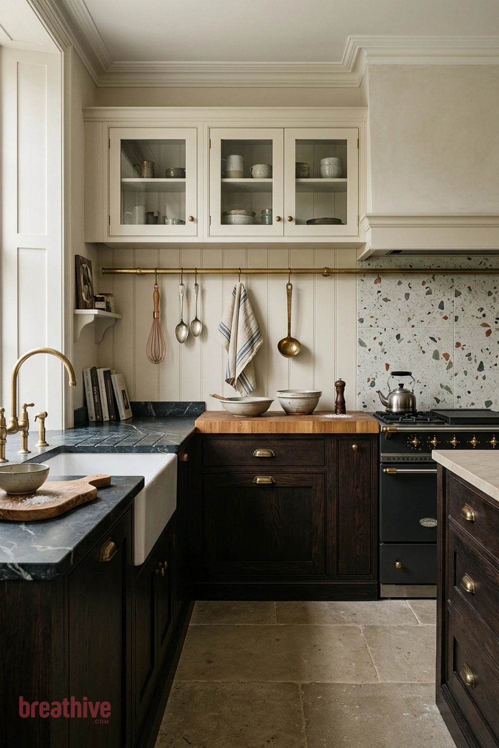 Add a Rail for Everyday Tools in a luxury kitchen