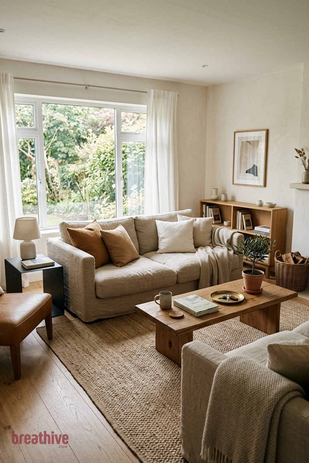 Choose Low Furniture for an Airier View in a cozy living room