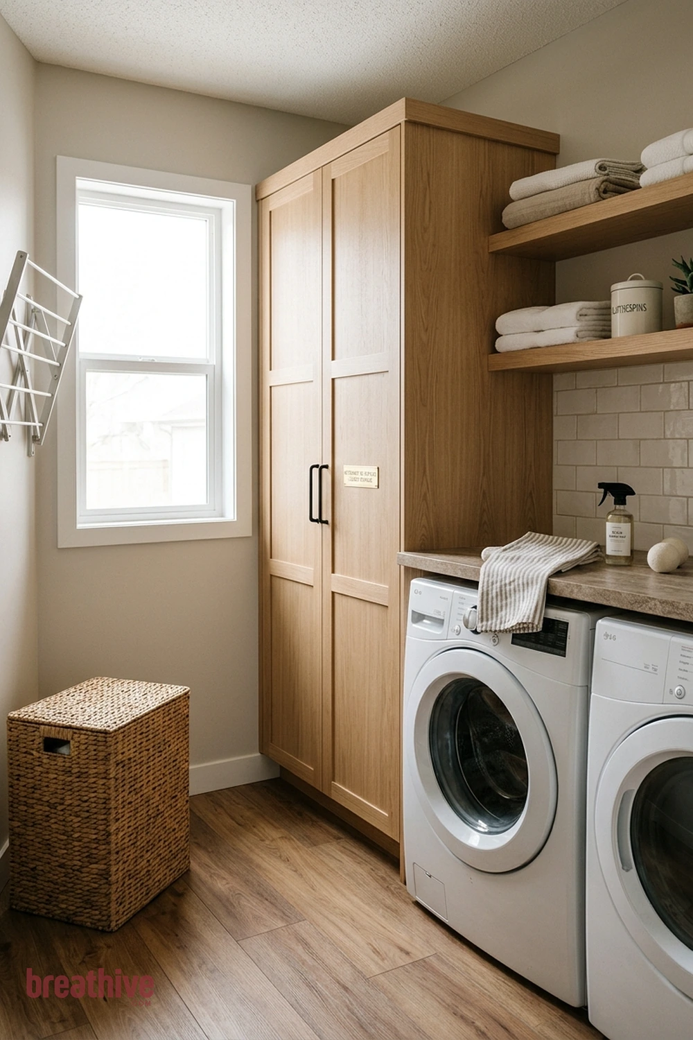 Keep Detergent in Safe, Closed Storage in a thoughtful laundry room