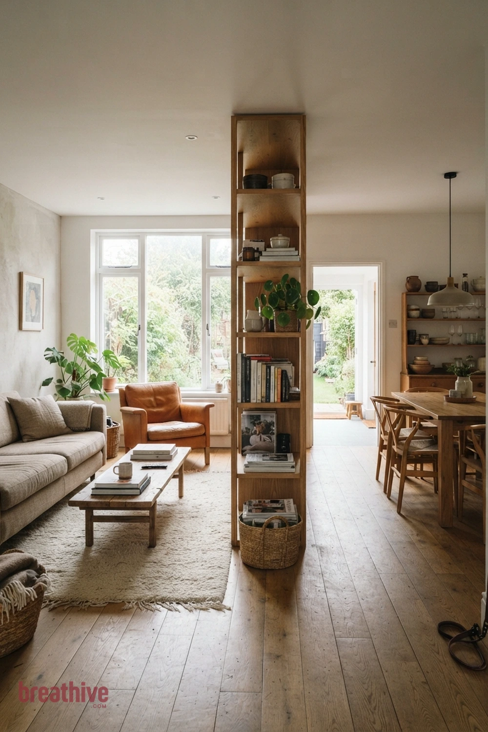 Create a Soft Boundary in an Open Plan in a thoughtful living room