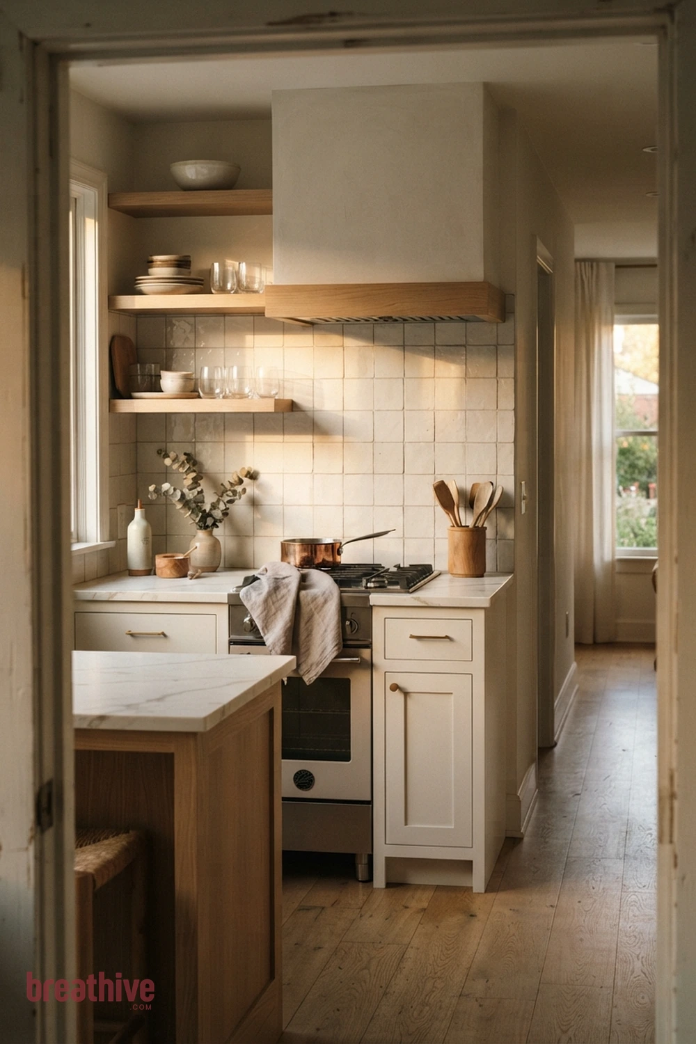 Choose a Backsplash Grout That Supports the Tile in a thoughtful kitchen