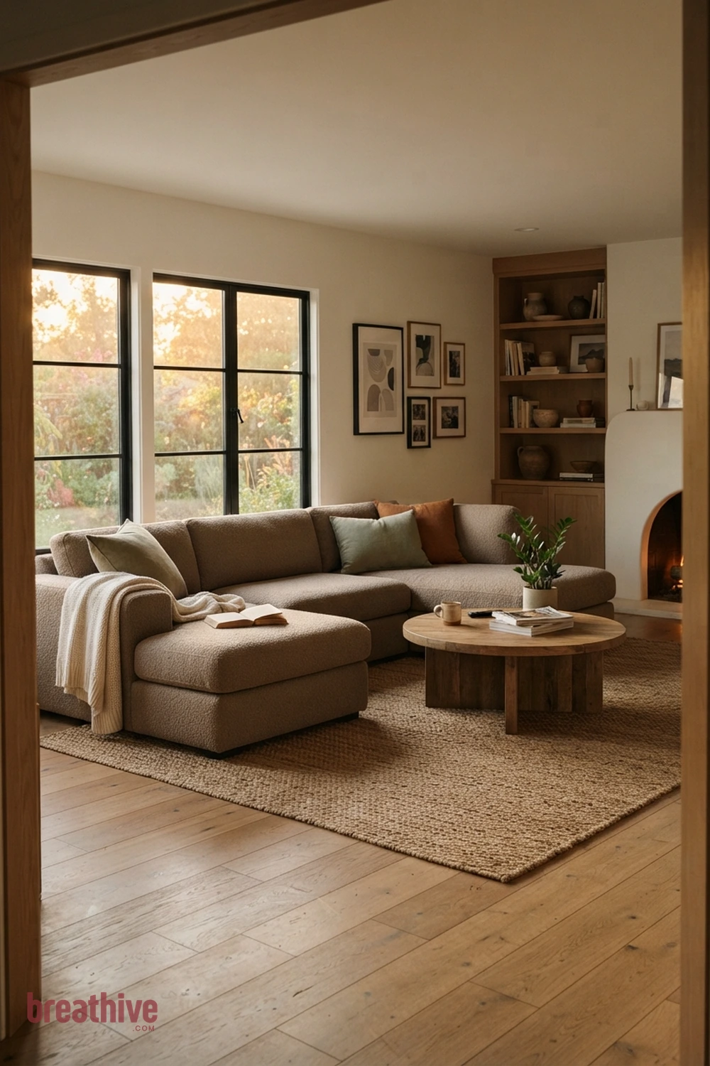 Use a Sectional Without Overfilling the Room in a thoughtful living room